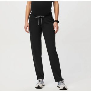 Yola FIGS black maternity scrubs, black, SP EUC.
